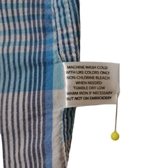 U.S Polo Assn. Men's Baby Blue & White Button Down Collard Shirt Size XL - Picture 10 of 11